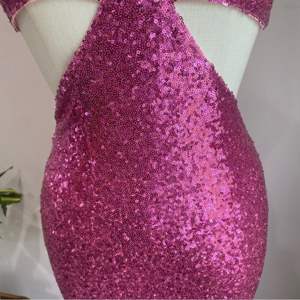 Hello Molly Glittering Pink Mini Dress - Picture 4 of 15